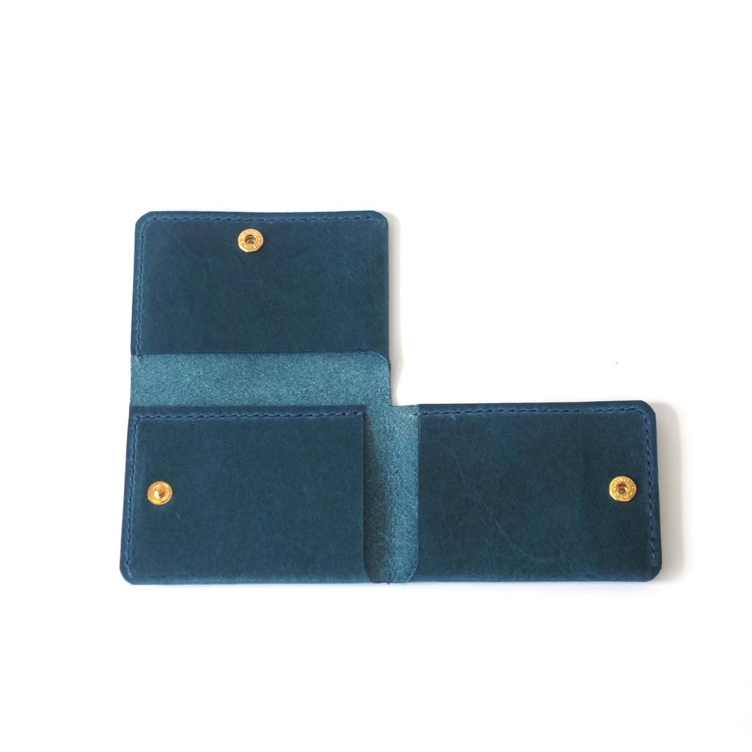 3 CARD POCKETS / 三卡夹层 - 名片夹/名片盒 - 真皮 绿色