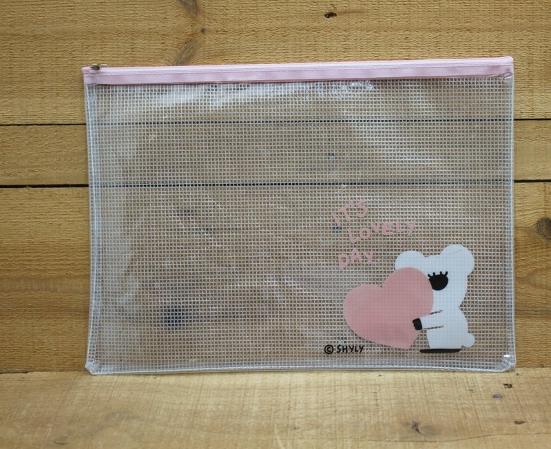 【拉链袋】 黑田桑A4拉链袋(LOVELY DAY)941106 - 化妆包/杂物包 - 塑料 透明