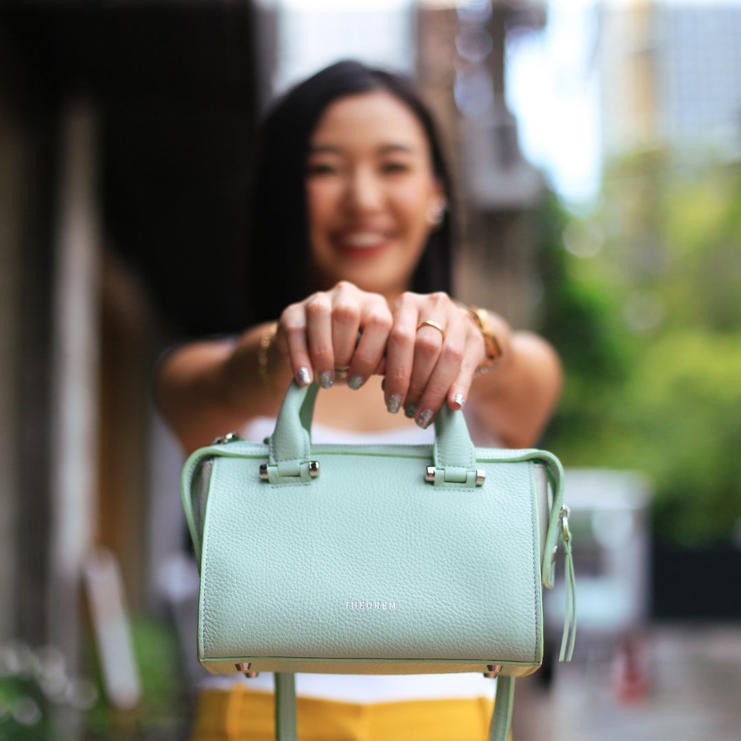 iconic bag with popular reviews amongst bloggers, mini IOTA - 手提包/手提袋 - 真皮 绿色
