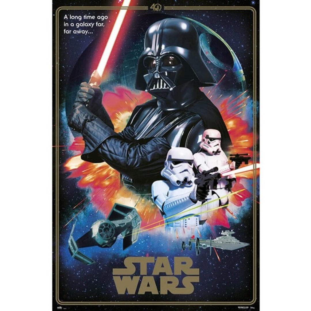 【星际大战】STAR WARS 40周年纪念版黑武士海报 - 海报/装饰画/版画 - 纸 多色