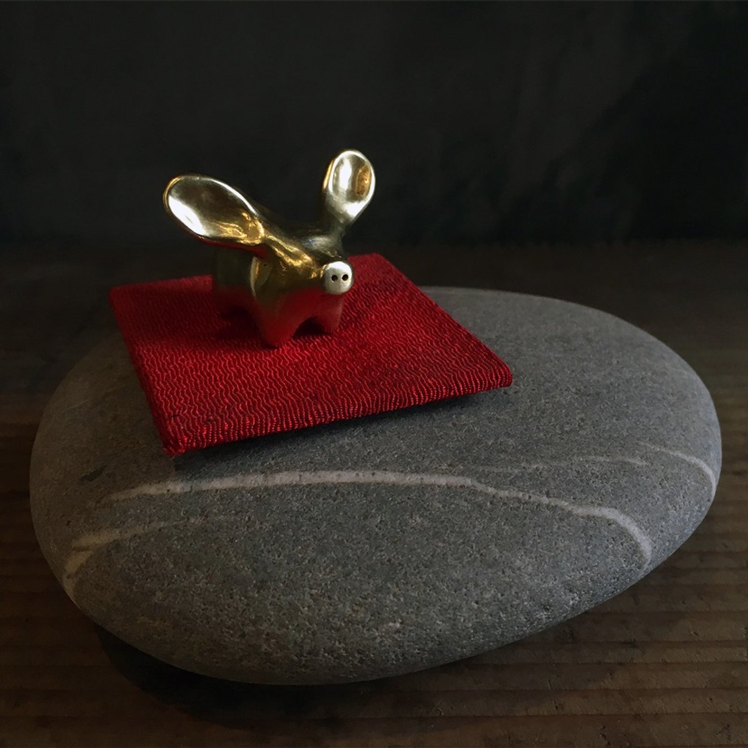长耳金猪~青冶金工手作的诗限量疗愈发财金猪，祝属猪人财运双收 - 玩偶/公仔 - 铜/黄铜 