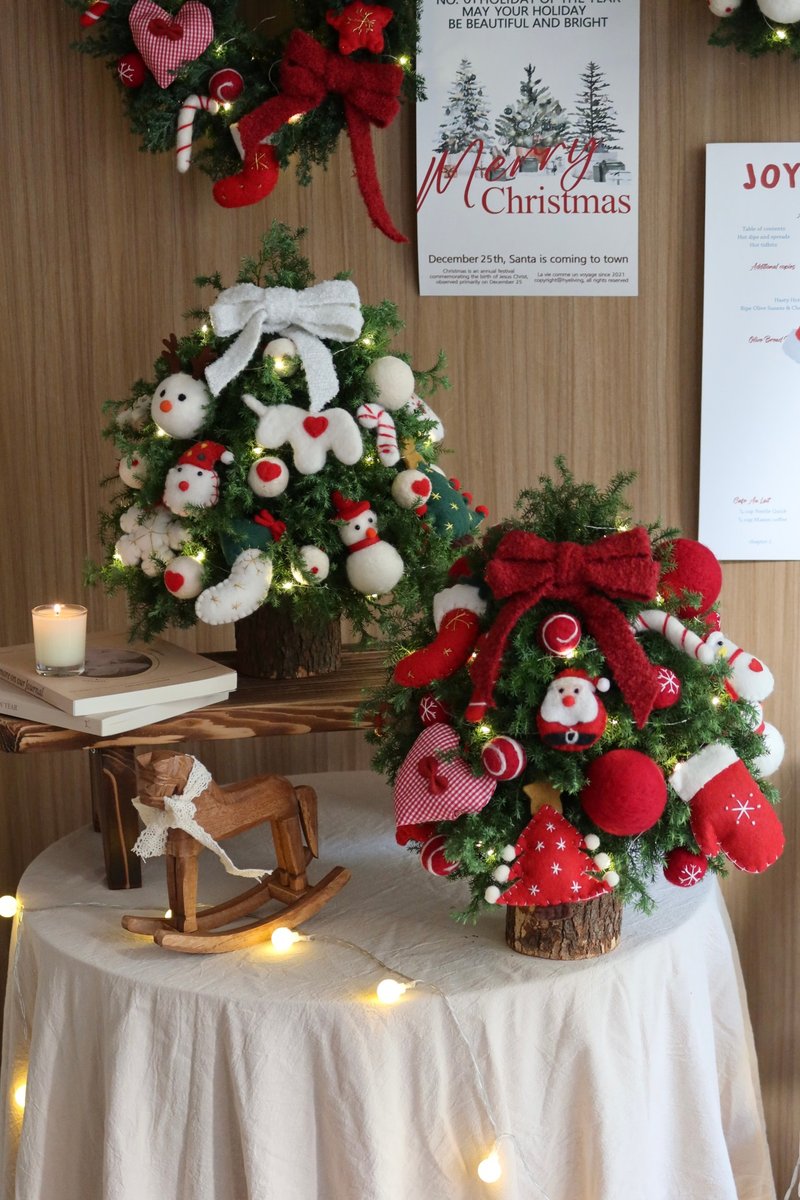 花蔓工作室 Cozy圣诞树 鲜切雪送/永生雪松 三款色系 - 干燥花/捧花 - 植物．花 绿色