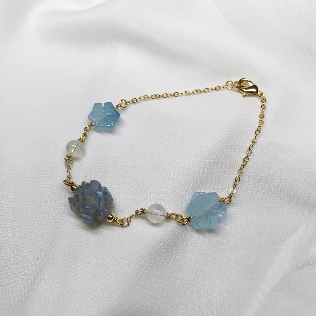 定制水晶 手链 脚链 项链 - 手链/手环 - 水晶 多色