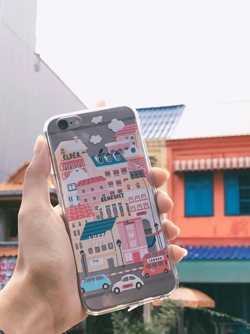 Mobile Case: Little Town - 平板/电脑保护壳 - 硅胶 粉红色