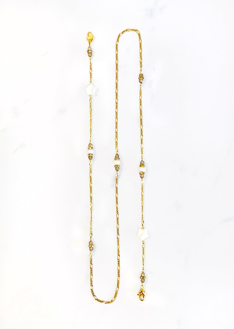 Minertés+星光·眼镜链/口罩链+ - 项链 - 贝壳 白色