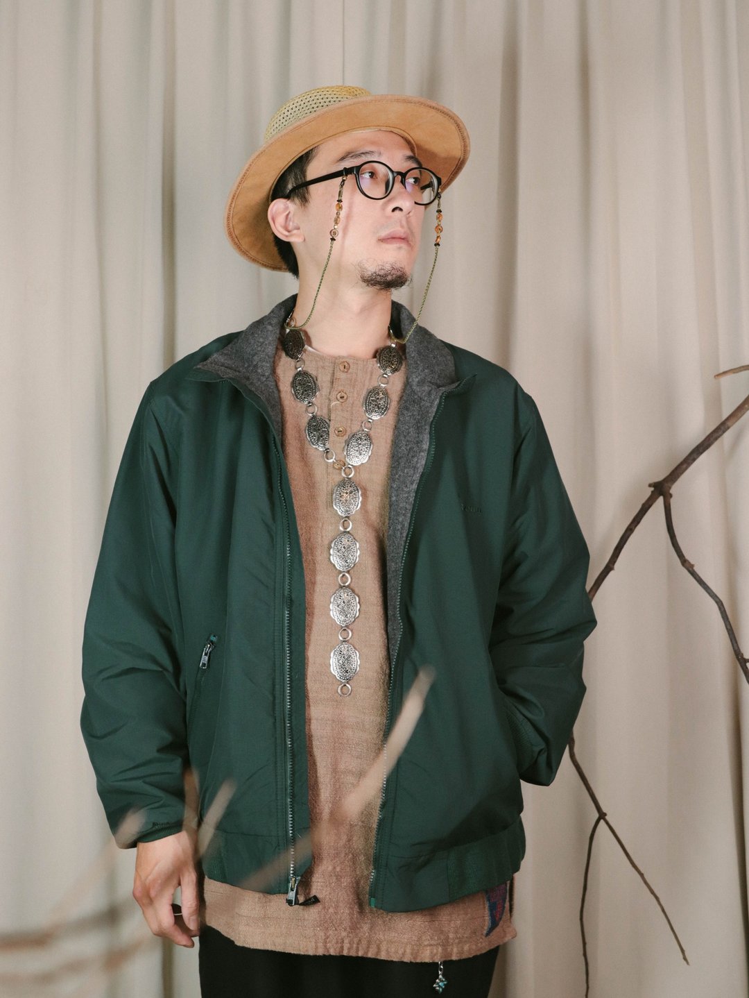 Tsubasa.Y│L.L.Bean防风外套 004  暗绿色 内铺棉 抓绒 厚外套 - 男装外套 - 其他材质 绿色