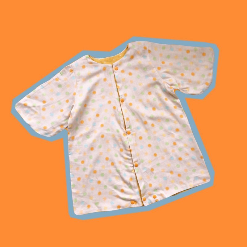 日式设计刀袖款 两面穿 连体衣防踢被 日本进口纱布制作 - 包屁衣/连体衣 - 棉．麻 