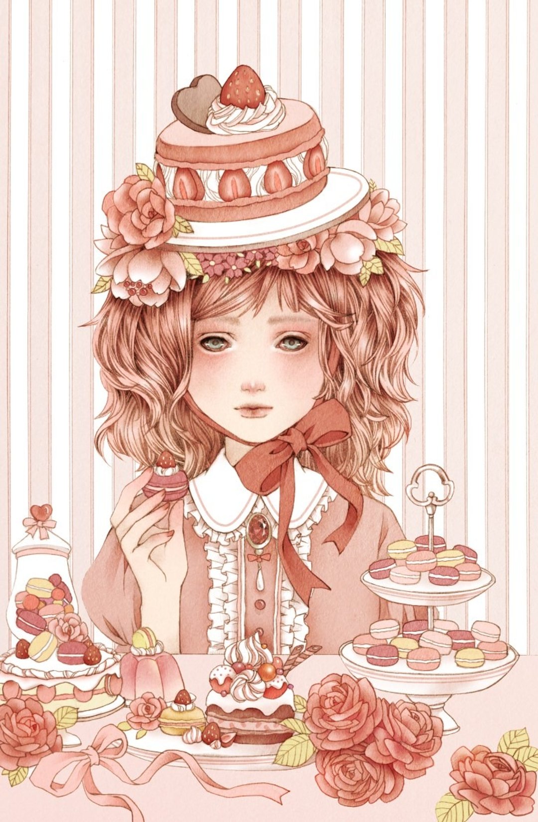 插画明信片Goody Bag 福袋套组B / 12入 - 卡片/明信片 - 纸 粉红色