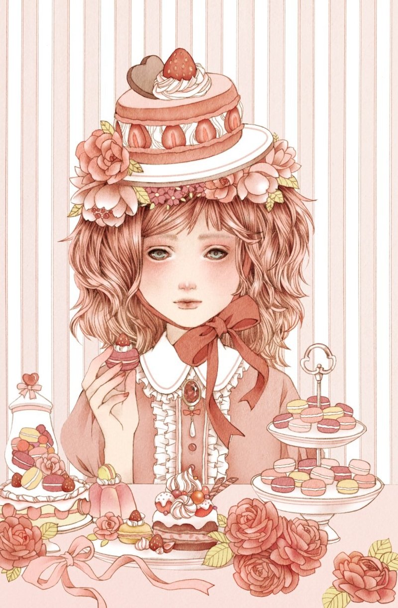 插画明信片Goody Bag 福袋套组B / 12入 - 卡片/明信片 - 纸 粉红色