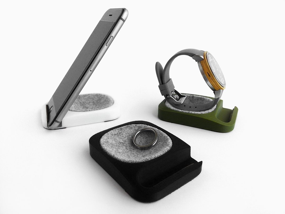 Caddy & Clocks stand & smartphone stand smart-stand-COBURI [black] - 其他 - 羊毛 黑色