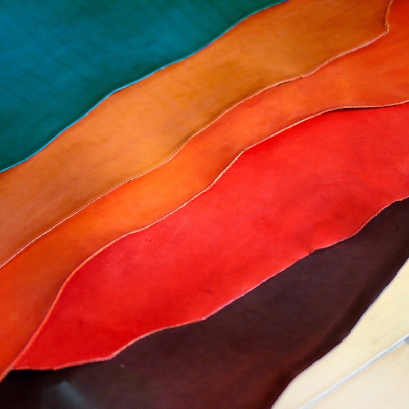 JEANS 日本顶级多油脂植鞣头层牛皮单张 枥木革 30*30cm 尺寸 - 皮件 - 真皮 