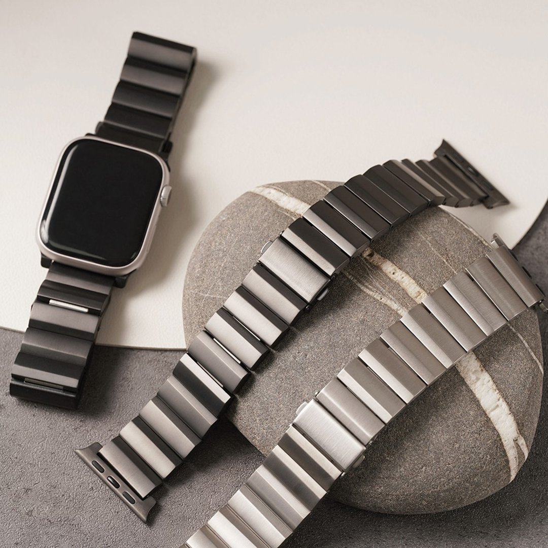 Apple watch - 单切面波浪钛金属 apple watch表带 - 表带 - 其他金属 