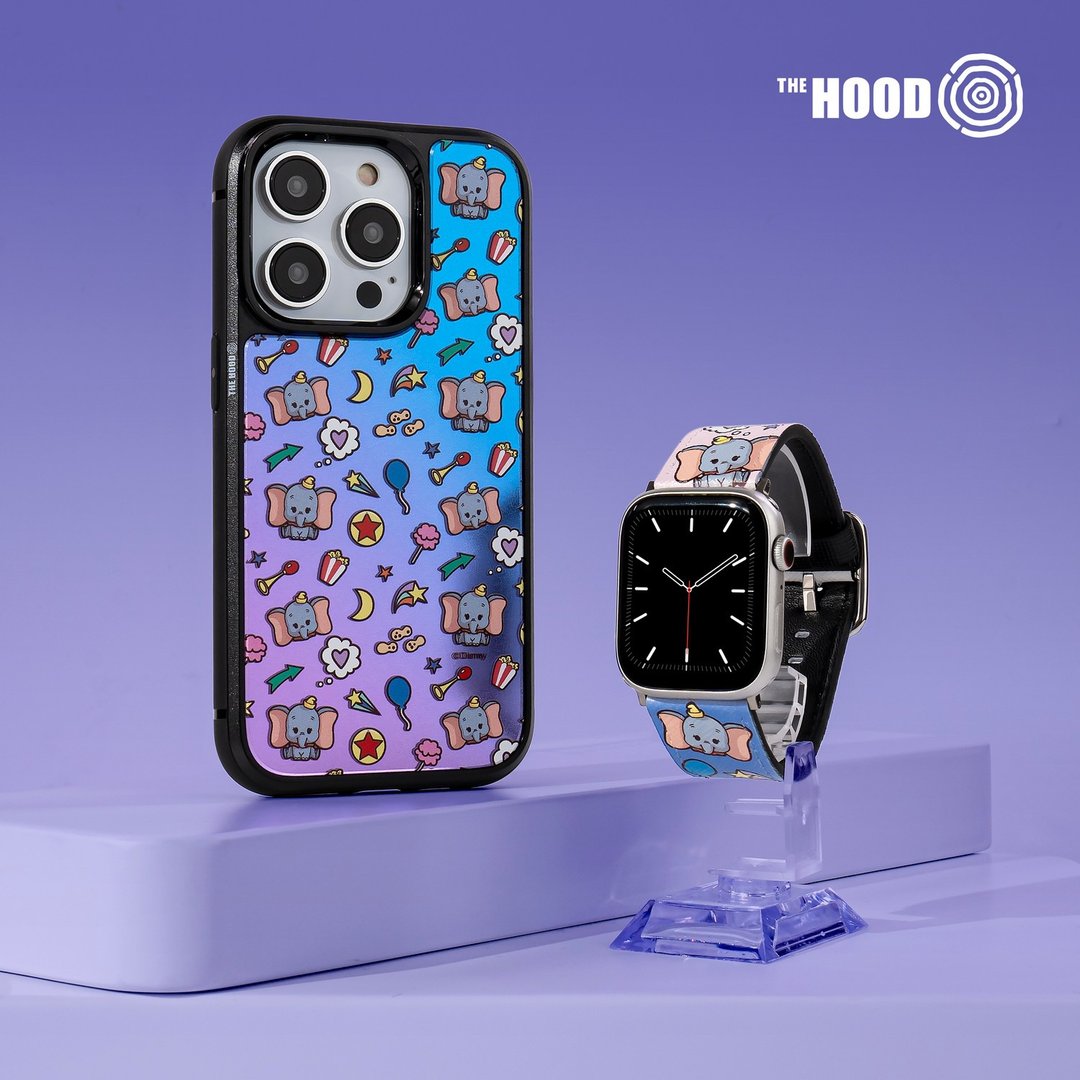 迪士尼小飞象十字压纹牛皮Apple Watch真皮皮革表带 5438 - 表带 - 真皮 