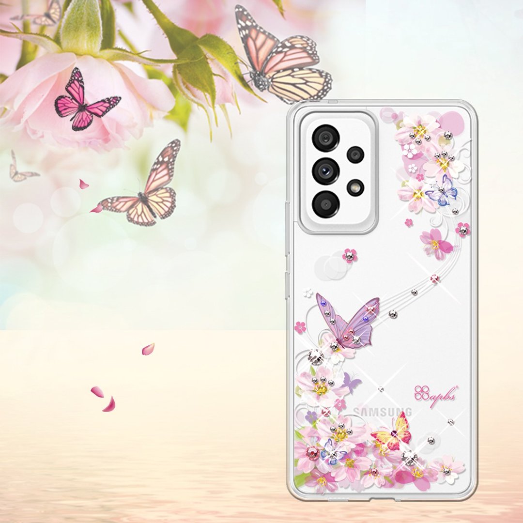 Samsung Galaxy A53 5G 轻薄军规防摔彩钻手机壳-迷蝶香 - 手机壳/手机套 - 其他材质 多色