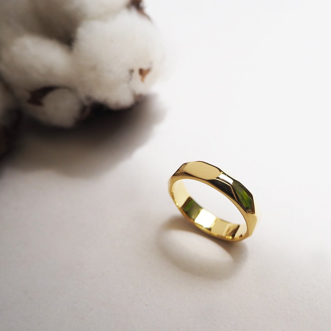chasing ice m ring k_逐冰m戒指k K金 对戒 婚戒 求婚戒 订婚戒 - 戒指 - 贵金属 金色