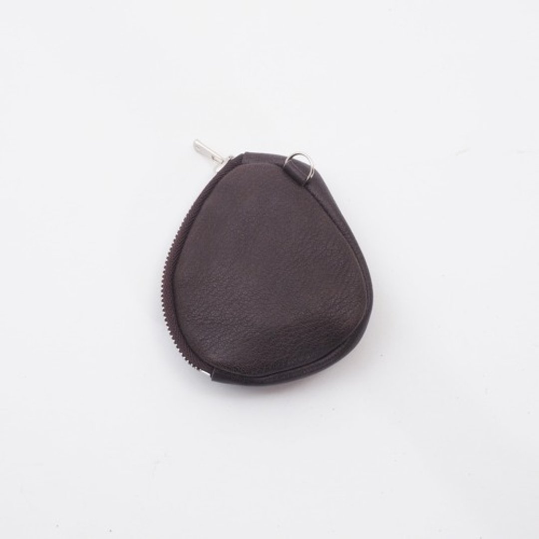 goatleather wallet (Brown)/coin purse/koishi_b - 零钱包 - 真皮 
