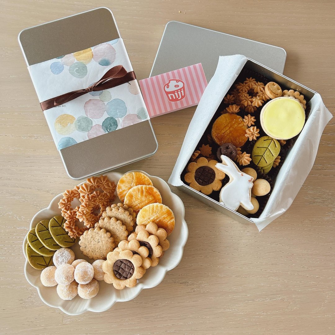 NIJI Cupcake 2023 花好月圆手工饼干中秋礼盒 - 手工饼干 - 新鲜食材 多色