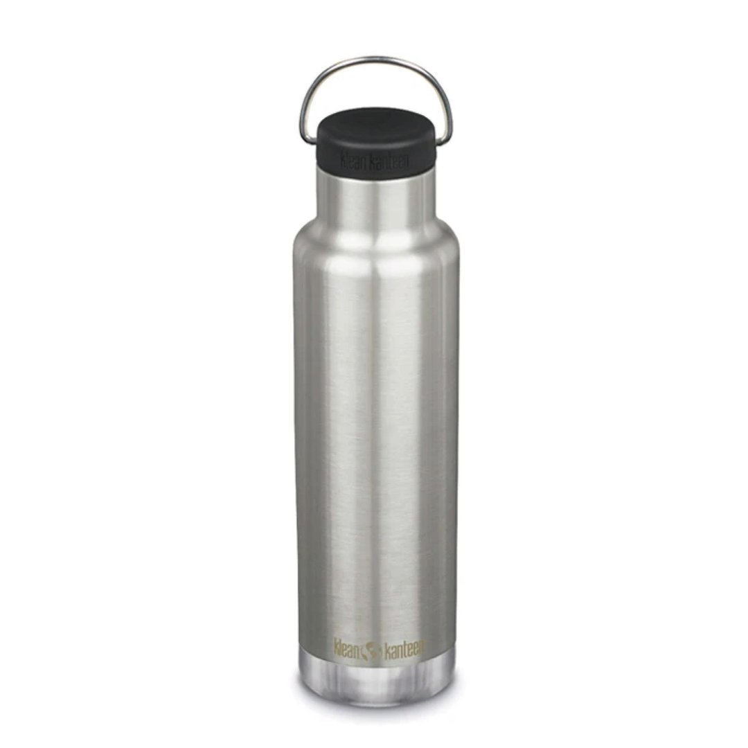 【klean kanteen】20盎司不锈钢保温瓶(592ml)_银色 - 露营用品 - 不锈钢 蓝色