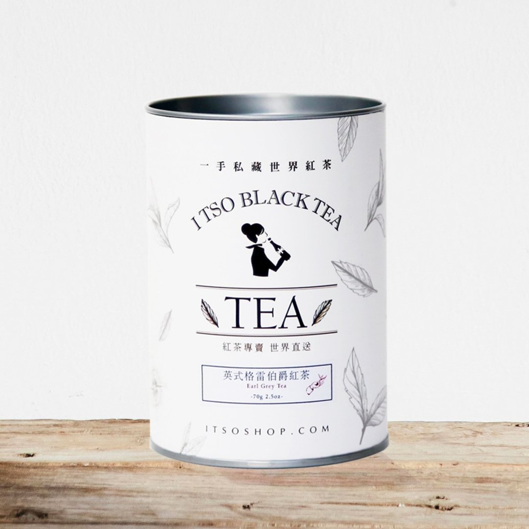 英式格雷伯爵红茶茶叶 70g/罐 送礼 - 茶 - 新鲜食材 白色