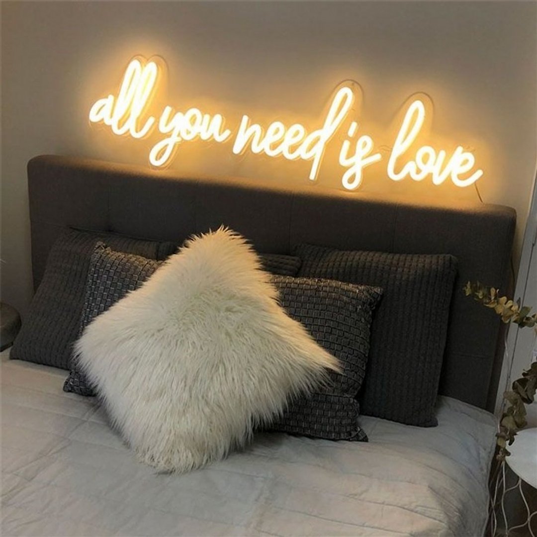 All You Need is Love霓虹灯LED发光字Neon Sign - 灯具/灯饰 - 压克力 透明