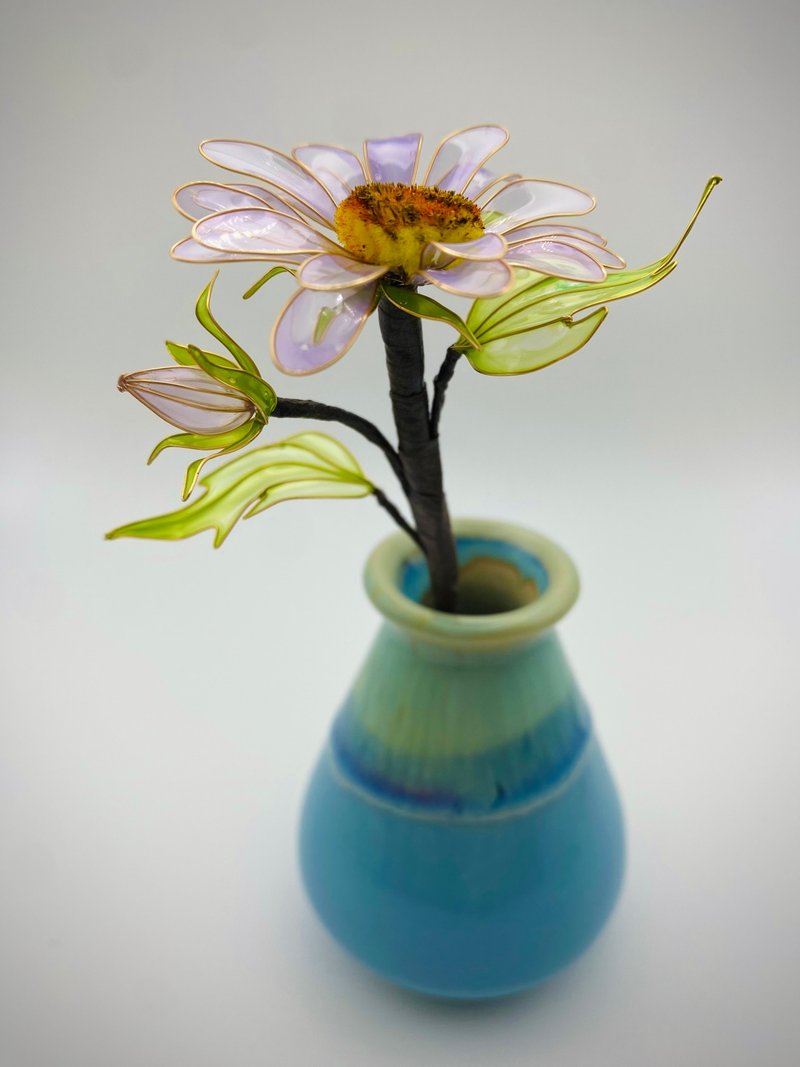 Jocelyn 水晶花-玛格丽特-紫/造花液/树脂花/滴胶/花束礼物 - 植栽 - 树脂 