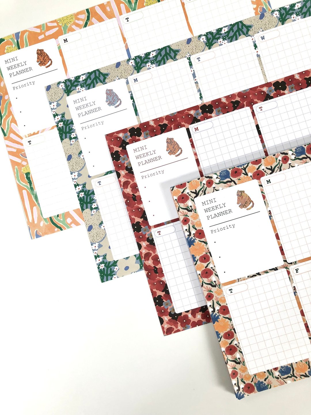 瑞秋的MINI WEEKLY PLANNER 综合组 | 4种印花便条纸 - 笔记本/手帐 - 纸 多色
