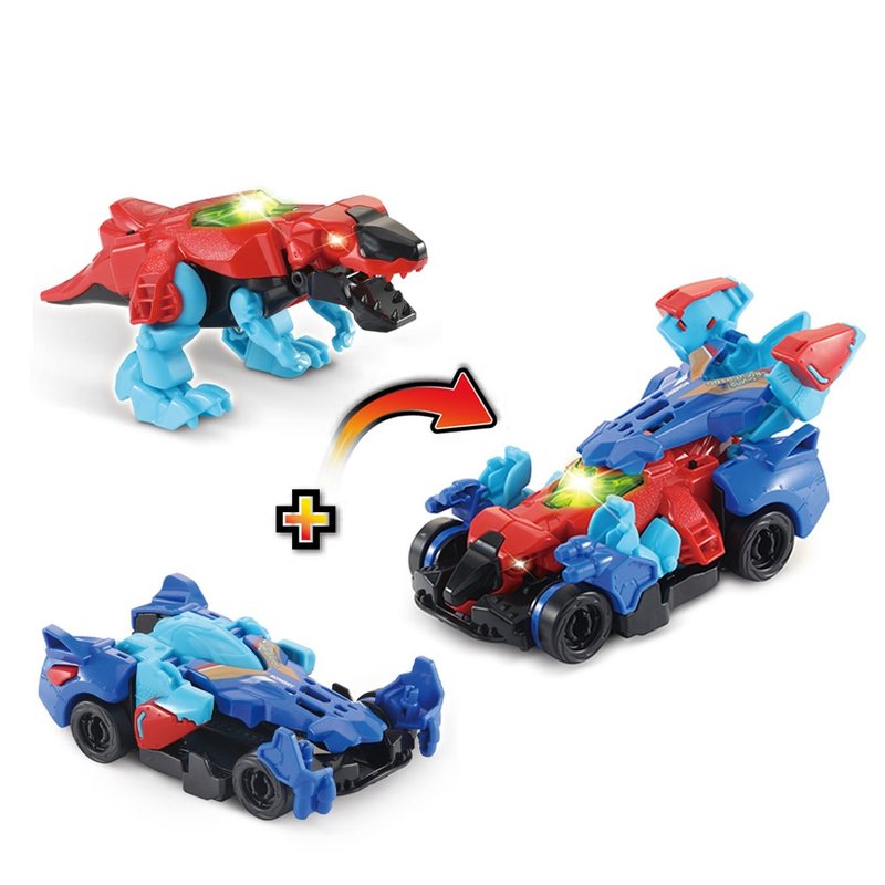 Vtech　声光变形恐龙合体组-霸王龙-特雷克斯 - 玩具/玩偶 - 塑料 