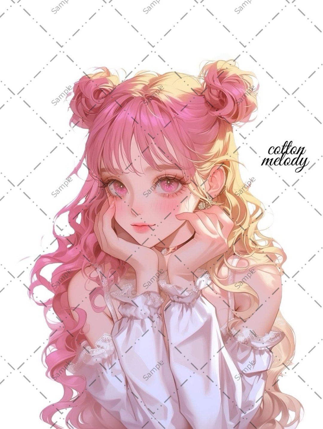 原创贴纸 no.1264 人物贴纸 原创贴纸 人像贴纸 女孩贴纸 原创人物贴纸 - 贴纸 - 纸 