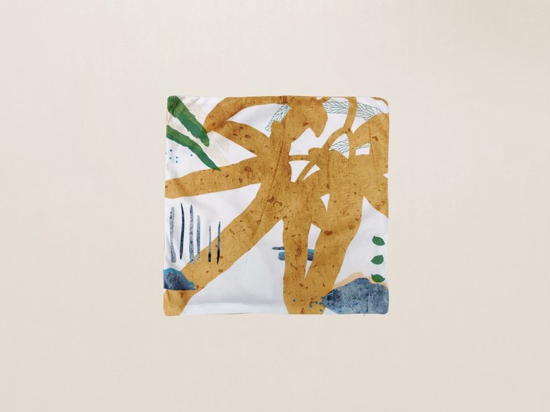 蕨类柔软抱枕套-海金沙(仅枕套)| 礼物 情人节 婚礼 母亲节 家饰 - 枕头/抱枕 - 其他人造纤维 黄色