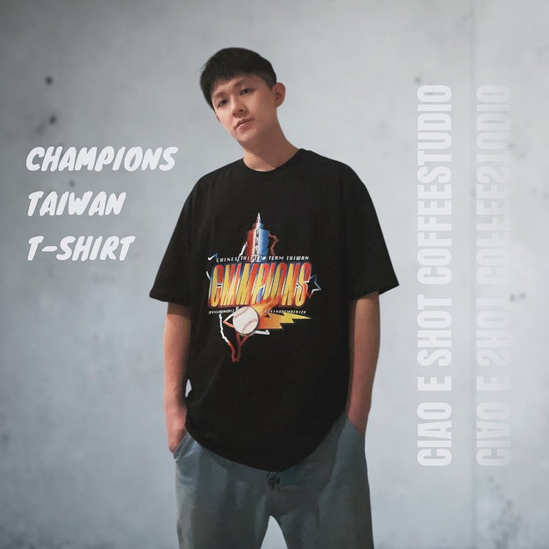 【棒球TEAM TAIWAN 】自创品牌潮流T-shirt / 男女都可穿搭 - 男装上衣/T 恤 - 棉．麻 