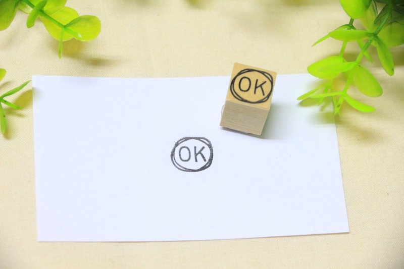 OK 手绘万用章 | 手帐装饰印章 - 印章/印台 - 其他材质 咖啡色