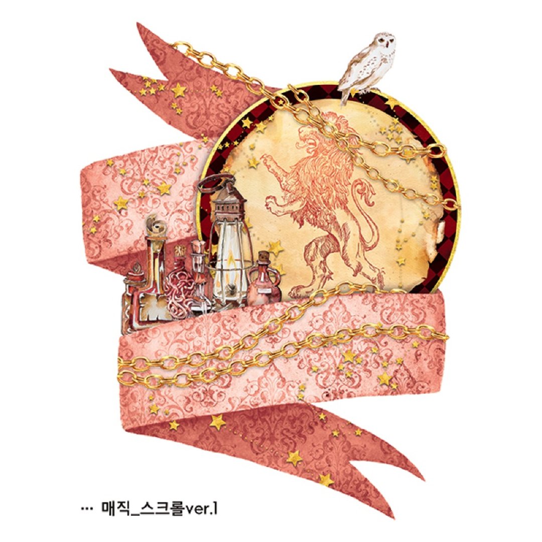 魔法卷轴 碎纸花 6款 (blackraccoon) 复古拼贴设计纸贴 - 贴纸 - 纸 多色