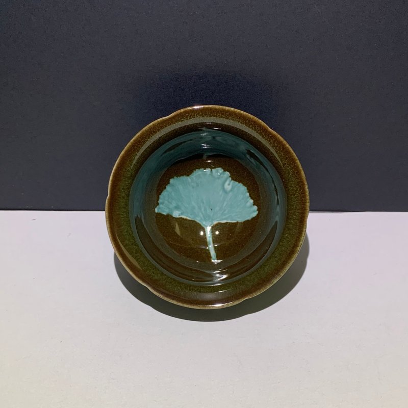 木叶天目迷你葵口杯 60ml 邱毓宁 莺歌烧 B9-20 - 茶具/茶杯 - 瓷 多色