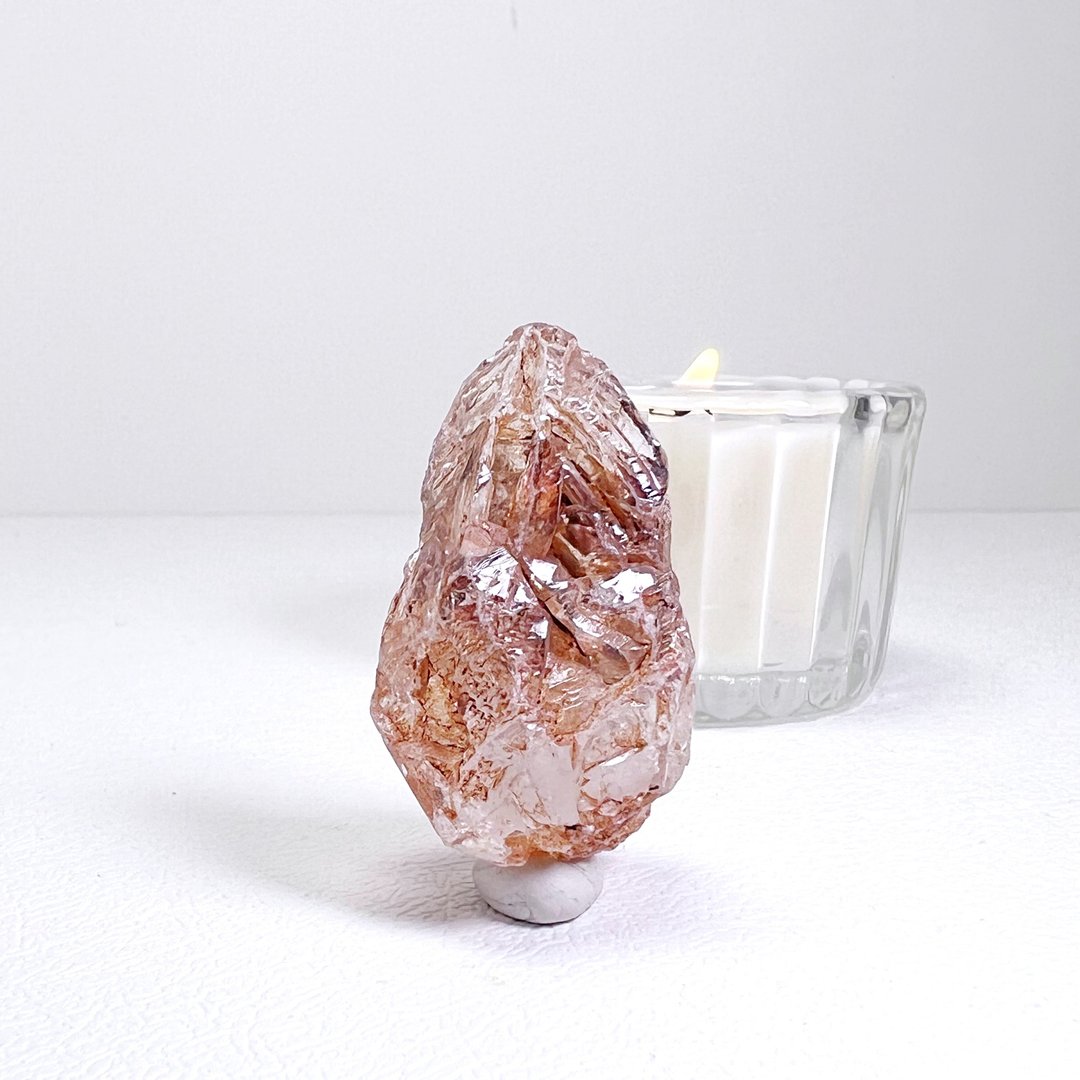 古老。原矿  一图一物 净化 疗愈 冥想  l 红泥骸骨水晶 l - 摆饰 - 水晶 多色