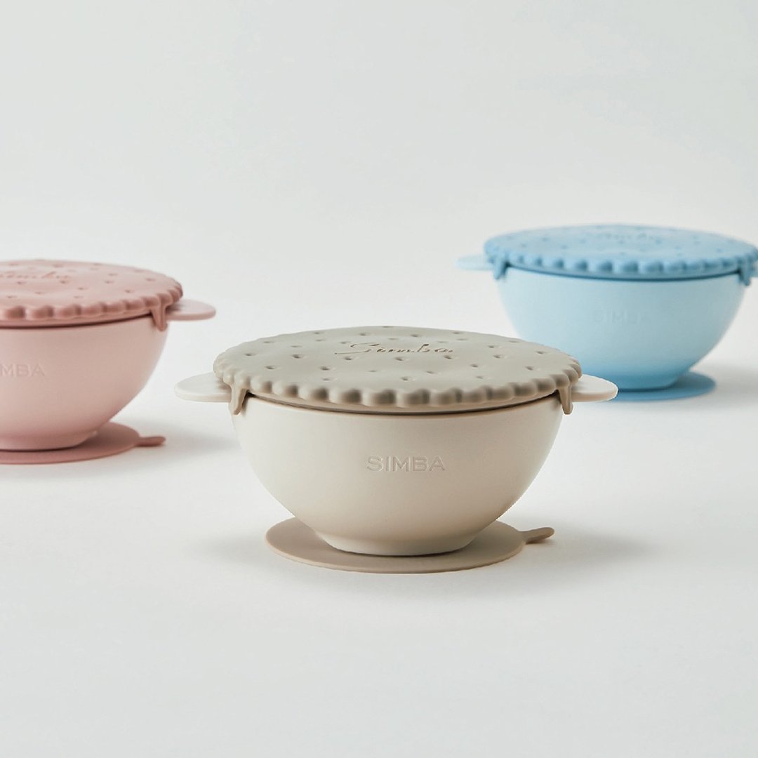 【Simba小狮王辛巴】美味曲奇副食品餐具组 - 儿童餐具/餐盘 - 其他材质 卡其色