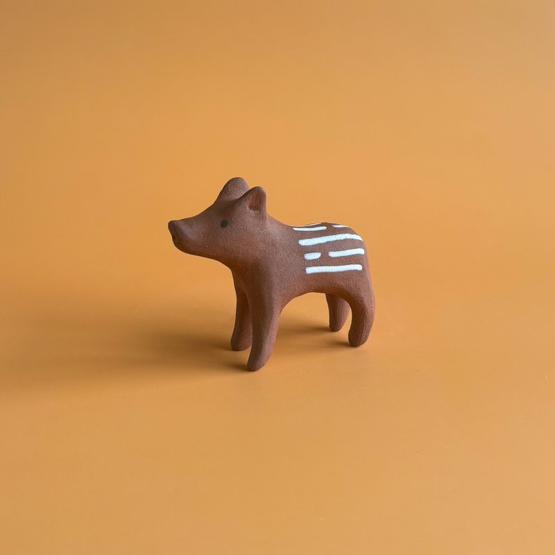 陶瓷小野猪 - 摆饰 - 陶 咖啡色