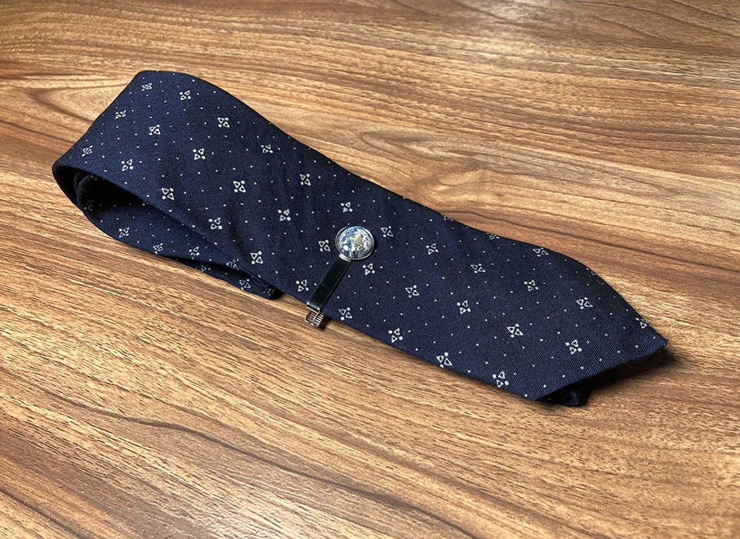 经典小方图腾 手染系列领带 Neckties - 领带/领带夹 - 棉．麻 蓝色