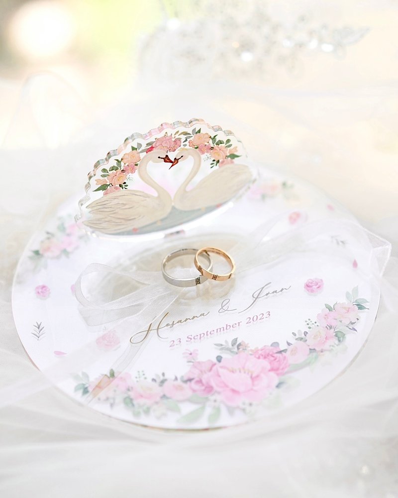 moonism原创设计 婚礼ring pillow 结婚戒指枕订制 - 摆饰 - 压克力 