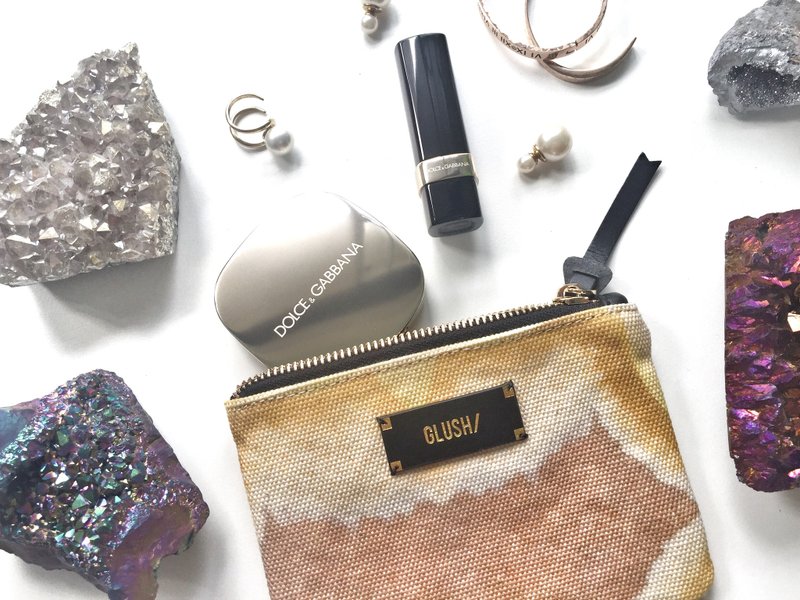 橙色石纹 零钱包 - 零钱包 - 棉．麻 橘色