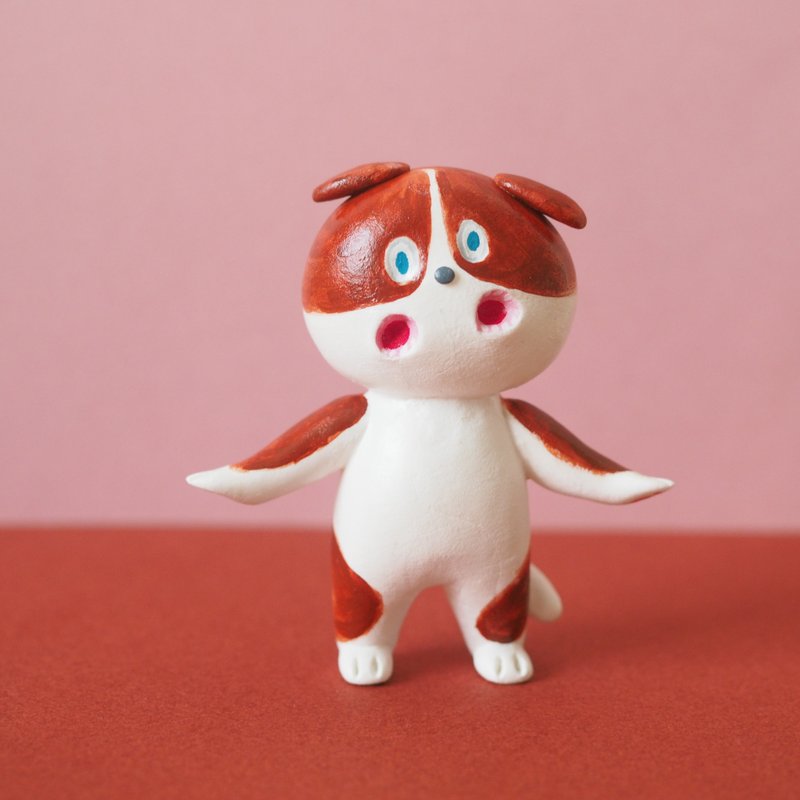 多嘴狗 - 玩偶/公仔 - 粘土 咖啡色