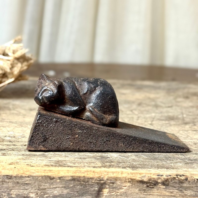 *50946-迷人法国铸铁猫咪造型门挡 - 摆饰 - 其他金属 