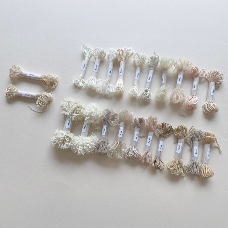 迷你织布机织线组 (冬日中性色调) - 编织/刺绣/羊毛毡/裁缝 - 羊毛 