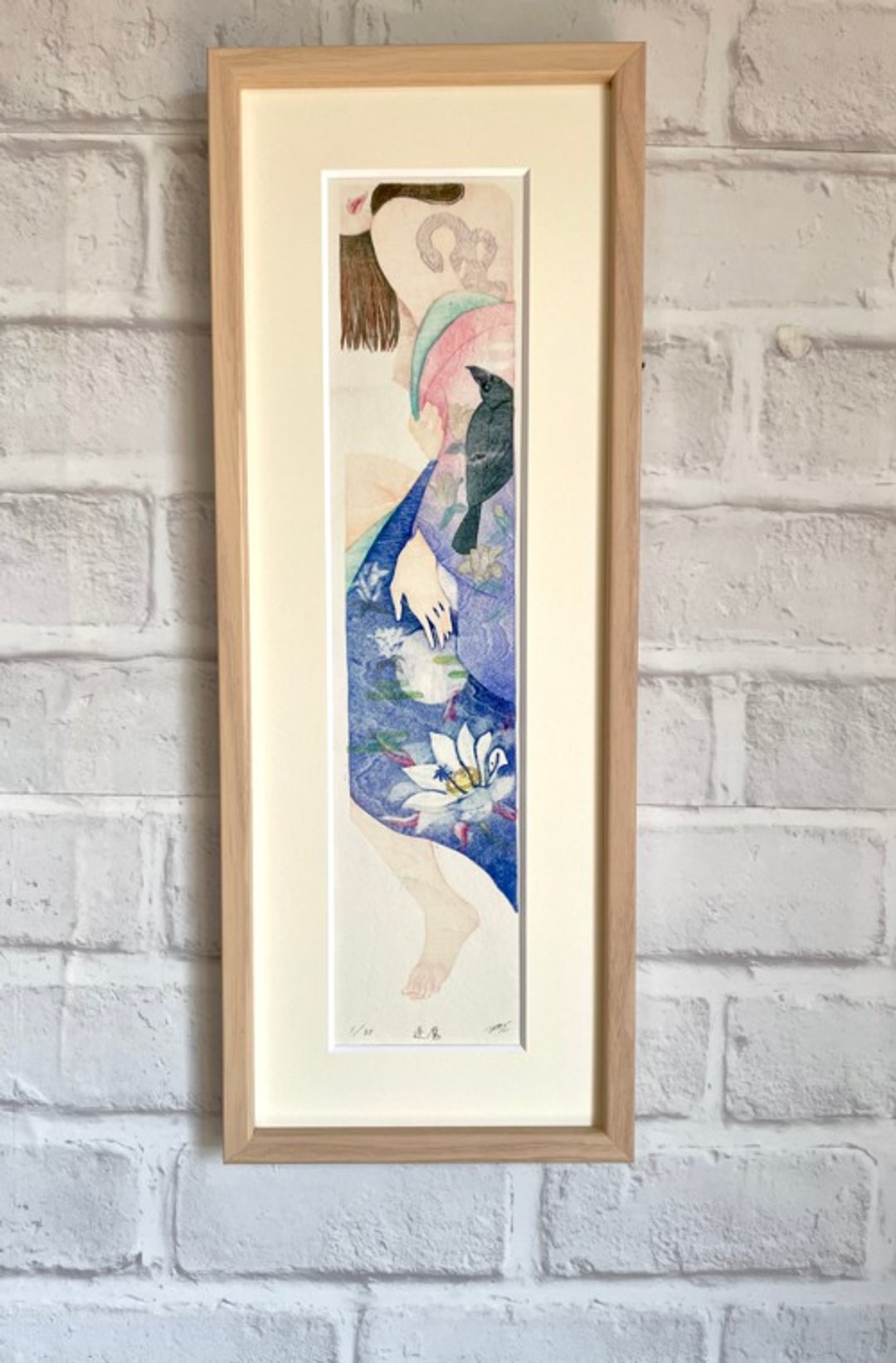 [裱框] 木版画，短篇小说，Oma - 海报/装饰画/版画 - 纸 