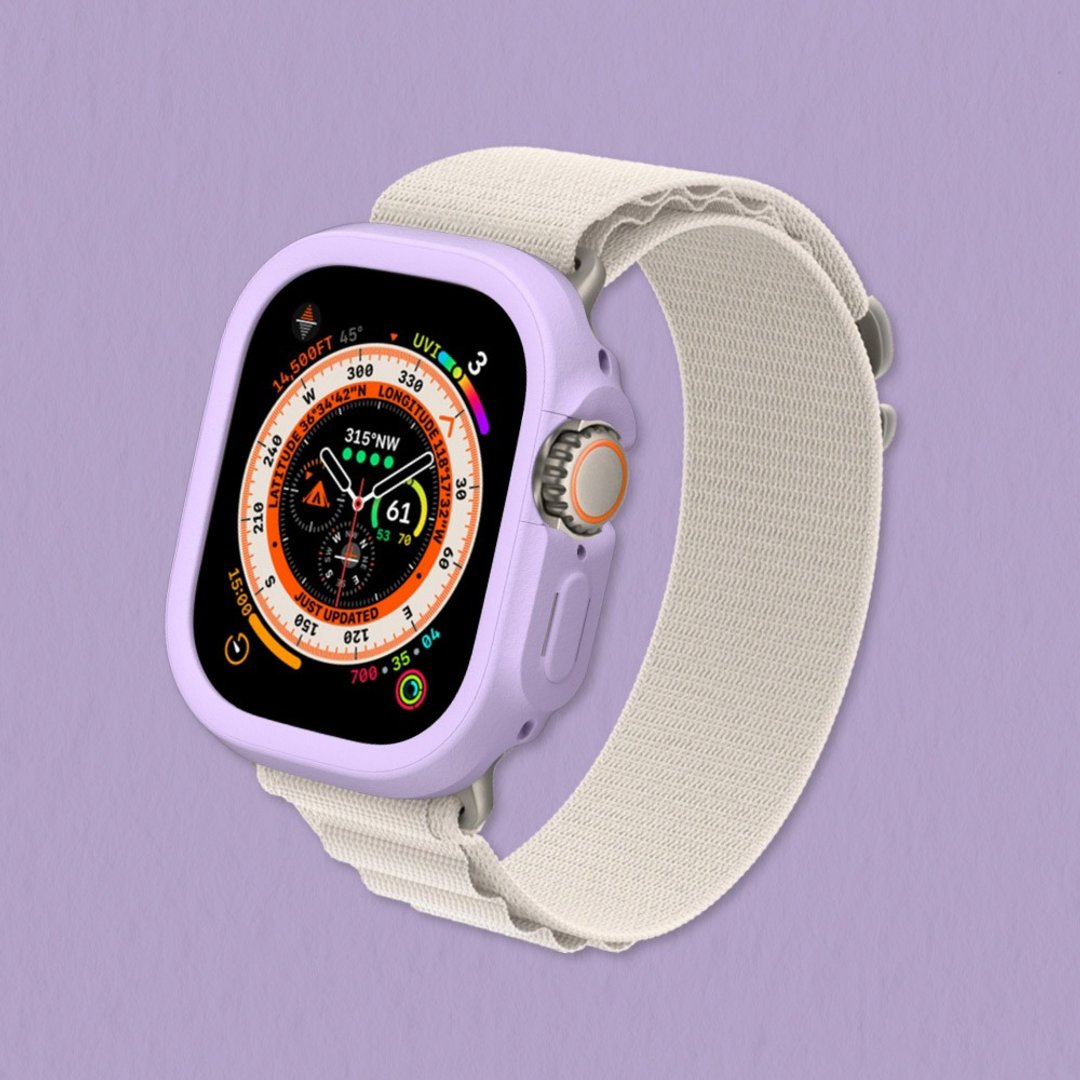 Apple Watch Ultra/Ultra 2/Ultra 3 边框保护壳-紫罗兰色 - 数码小物 - 其他材质 紫色