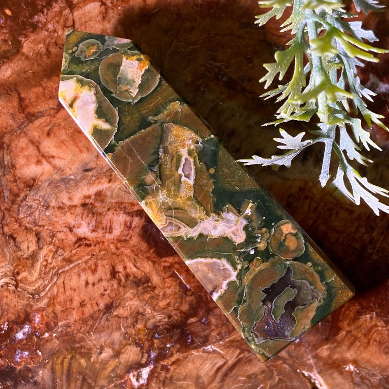 治愈雨林世界 | 森林雀仔石柱 | Rainforest  Kambaba Jasper | - 摆饰 - 宝石 