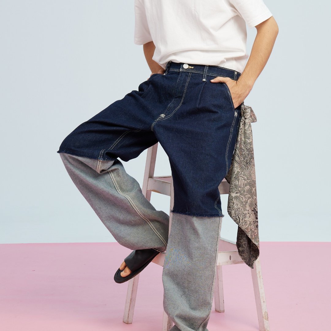 RENASCENCE DENIM JEANS (MIDNIGHT BLUE) - 男士长裤 - 棉 蓝色