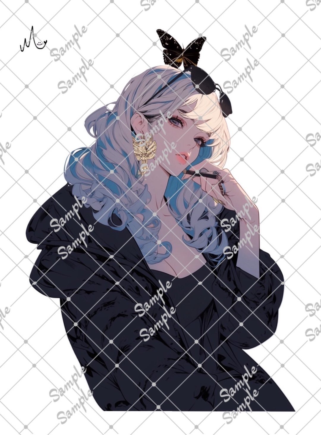 原创人物贴纸 8月新款 - 贴纸 - 纸 