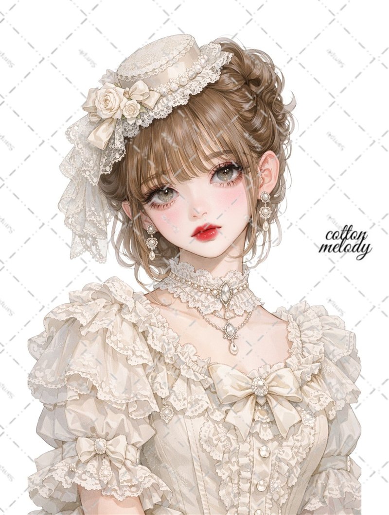 原创贴纸 no.8120 人物贴纸 原创贴纸 人物贴纸 女孩贴纸 原创人物贴纸 - 贴纸 - 纸 