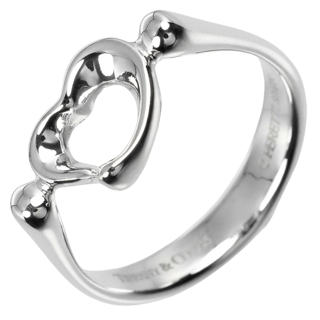 【日本直送】蒂芙尼 TIFFANY&Co. Open Heart 8号 戒指 银 925 约 2.5g【二手】 - 戒指 - 银 银色