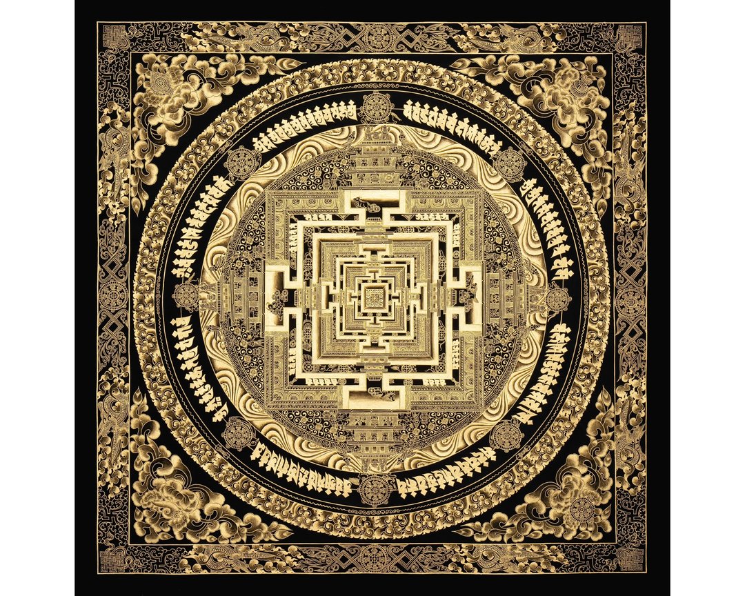 时轮曼荼罗唐卡 探索存在深处的邀请 - 墙贴/壁贴 - 其他材质 多色